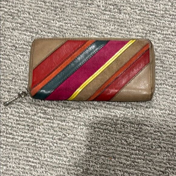 Fossil Colorful Striped Wallet - Picture 1 of 3